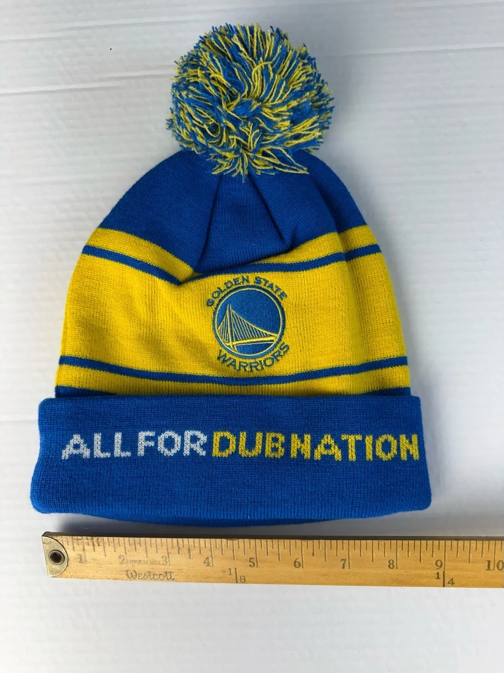 Golden state warrior adult size beanie